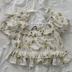 Zara Floral Top